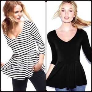 VS Zip-back Peplum Tee
